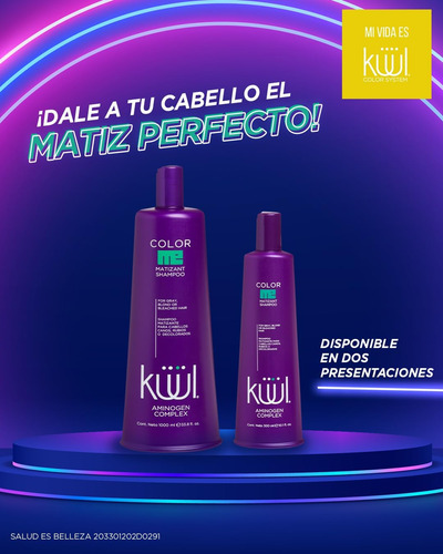 Kuul Matizant Shampoo 33,81 Onças - Shampoo Roxo - (cor Líqu