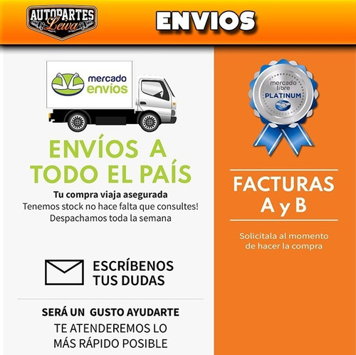 Imagen 6 de 7 de Kit X2 Amortiguador Trasero Porton Volkswagen Fox Suran