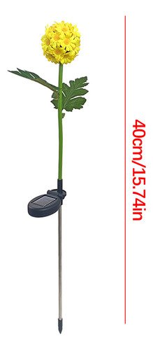 Lámpara De Jardín G, Bola Solar, Crisantemo, Luz Led Para Ex