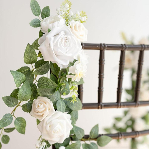 2 Uds Pew Flores Artificiales Eucalipto Elegante Silla De