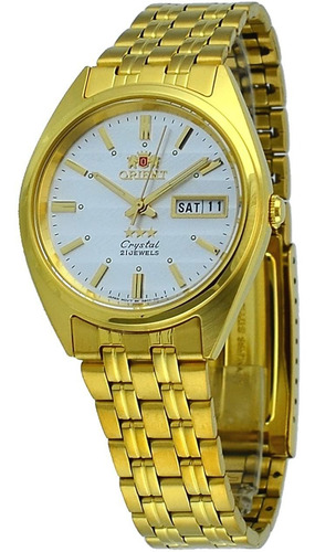 Reloj Hombre Orient Fab00008w Automátic Pulso Dorado Just Wa