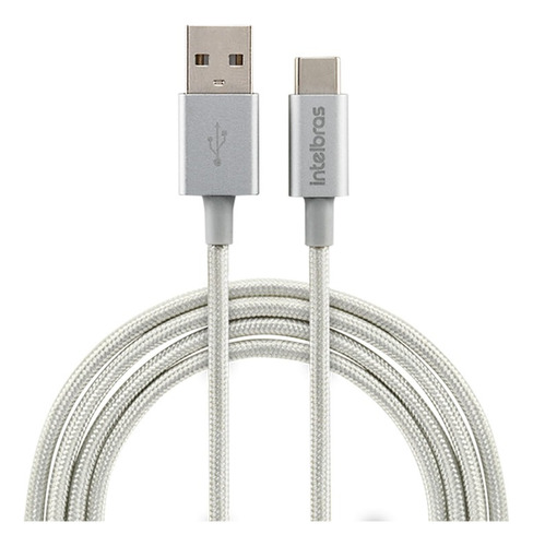 Cabo Usb Tipo C 1.5m Nylon Euac Intelbras 3 Anos Garantia