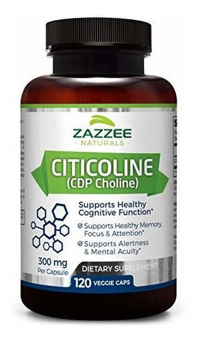 Citicoline Cdp Choline | Fuerza Extra | 300 Mg Por Cápsula |