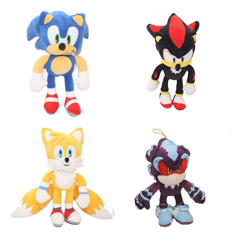 Muñeco Sonic Cuatro Piezas 30cm