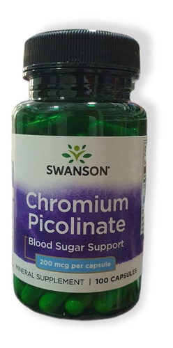 Chromium Picolinate Swanson 200mcg Por 100 Caps