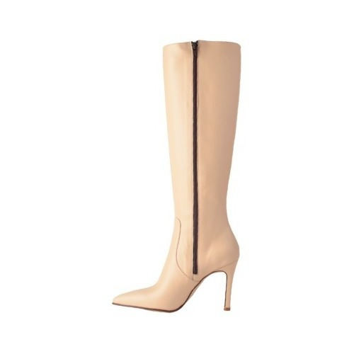 Botas Caña Alta Taco Alto De Mujer De Cuero Zaira - Ferraro