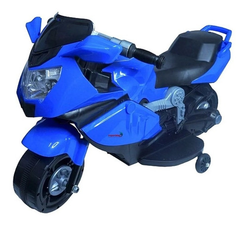 Mini Moto Elétrica Infantil 6v Importway C/ Luzes E Som Azul