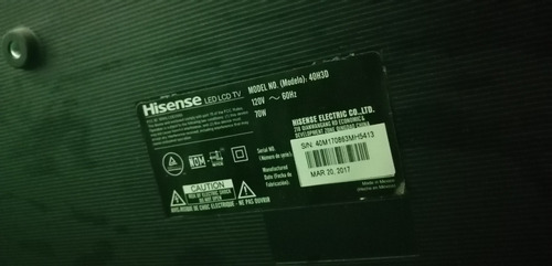 Imagen 2 de 6 de Kit De Leds Tv Hisense 40h3d