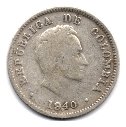 10 Centavos 1940 Bogotá Plata