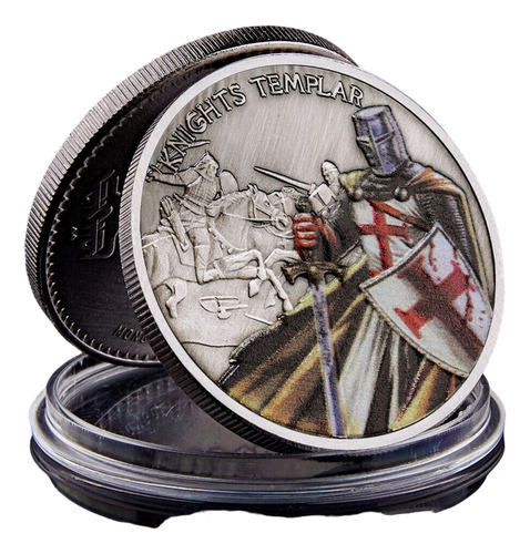 Robmar Moneda Soldado Templario Con Capsula Protectora-nuevo