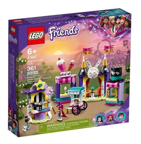 Brinquedo Lego Friends As Barracas Da Feira Mágica 361 Peças