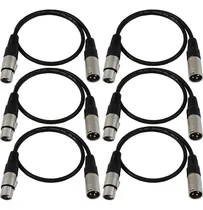Comprar Cables De Conexión De 2 Pies, Cables Negros Xlr Macho ...