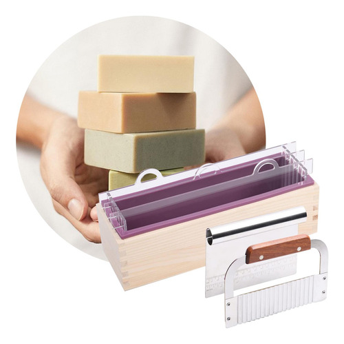 Kit De Moldes De Silicona Para Jabón, Molde Rectangular