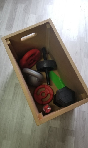 Imagen 2 de 5 de Kit Cajon De Salto Reforzado 30x40x50 + Soga De Saltar Fit