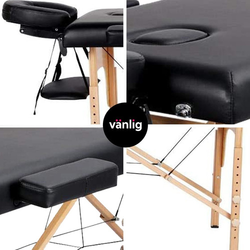 Cama De Masaje Tatuajes Portatil Profesional Madera