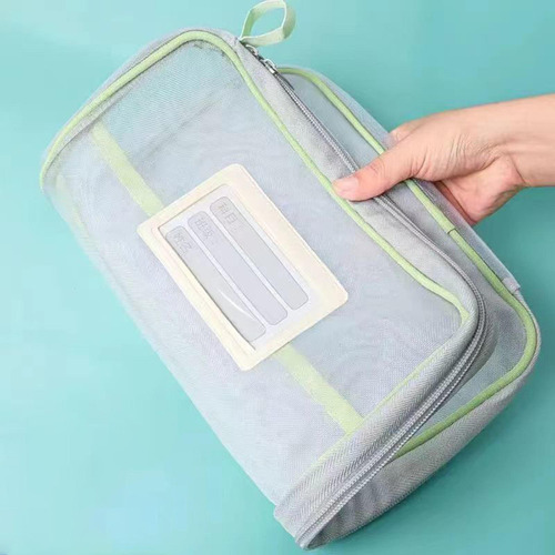 5 X Bolsas De Documentos De Malla Con Cremallera A4 Bolsa De