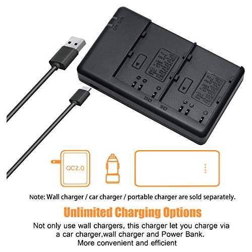 2x Blm 5 Bateria Rapid Dual Cargador Cable Micro Usb E1