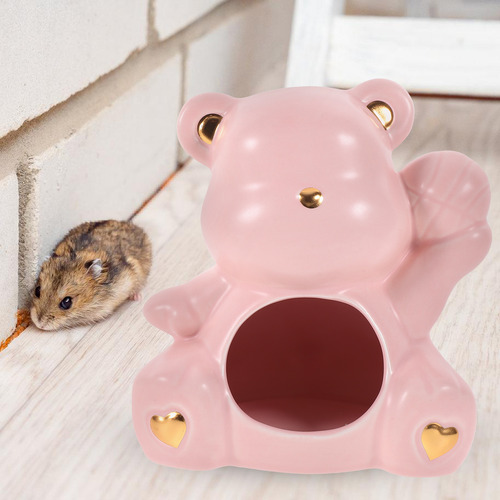 Ceramic Animal Bath Small Pet Hideout En Polvo Mate