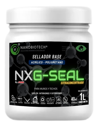 Sellador Acrilico-poliuretano Nxg-seal 1lt Fisuras Y Grietas Color Semitransparente