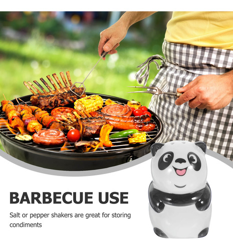 Panda Molding Pepper Shaker Kitchen Saler Jar Ceramic Panda