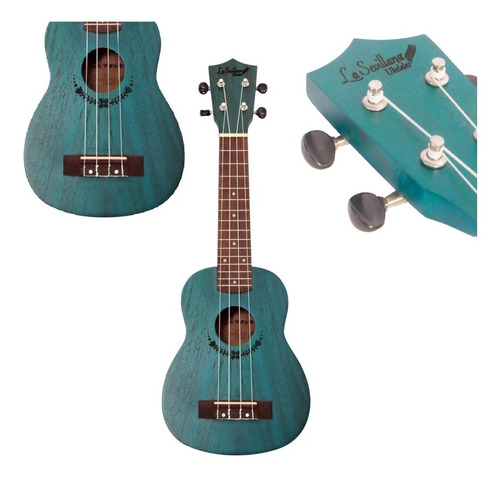 La Sevillana Svuke50s Blu Ukulele Soprano Acústico