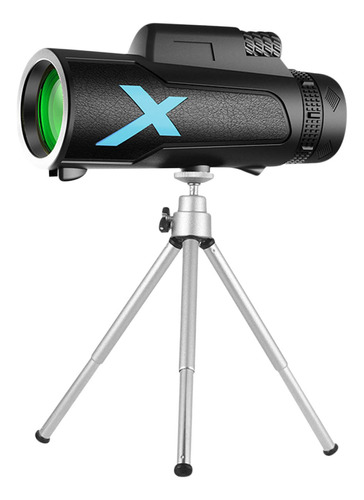 Telescopio Monocular De 12x50 Con Trípode Para Acampar Al Ai