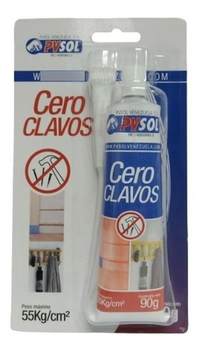 Pega Cero Clavos Pvsol 90g No Mas Clavo