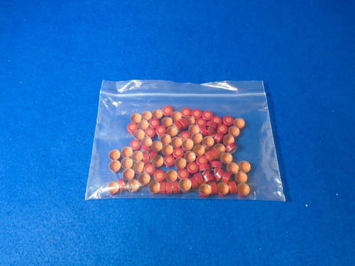 Septa De Aluminio De 11 Mm Con Liner De Teflon Y Hule Rojo
