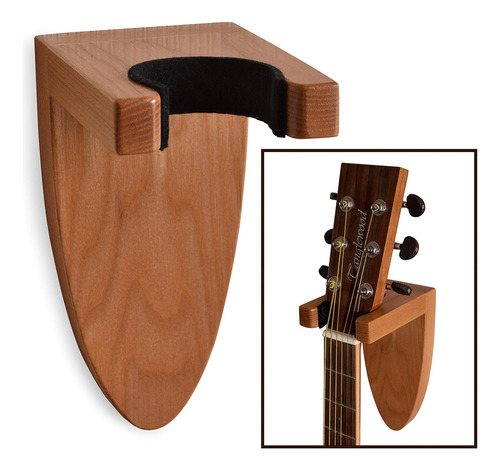 Soporte De Pared Guitarra De Madera De Fresno, Gancho C...