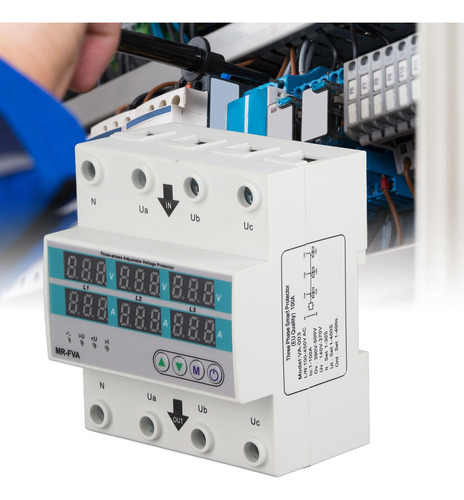 Relé Protector De Voltaje Trifásico Ajustable 220 V, Automát