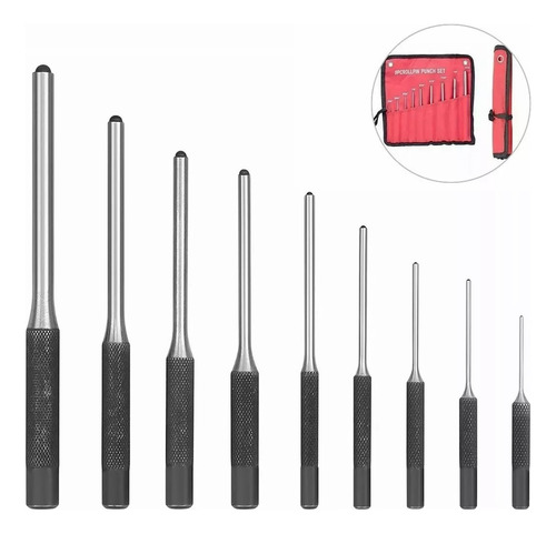 Juego De Punzones Para Extraer Clavijas, 9 Piezas