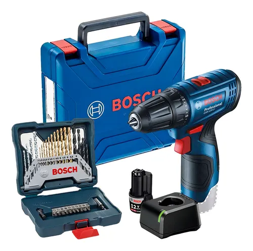 Parafusadeira 12v Gsr 120-li Kit Estojo Broca 30 Peças Bosch