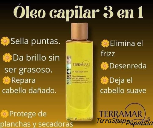 Acondicionador Crema+shampoo+mascarilla+aceite Óleo Terramar