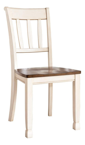 Juego De Sillas De Comedor Casual Vintage Set De 2 Tonos
