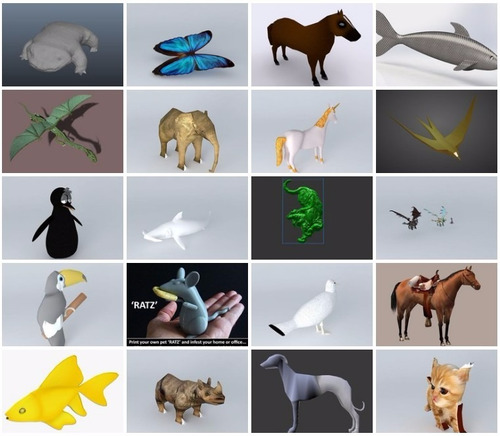 Archivo Stl Router O Impresora, Animales Vol.2