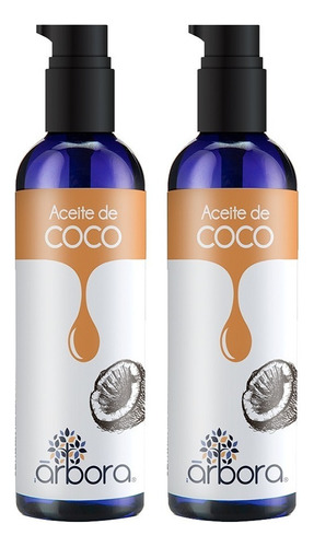 2 Aceites De Coco Cosmético Hidrata Piel Y Cabello 90ml