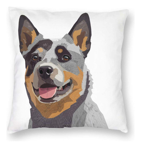 Funda Almohada Decorativa Para Perro Ganado Australiano Sofa