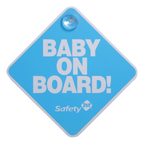 Letrero Baby On Board Azul  Safety 1st