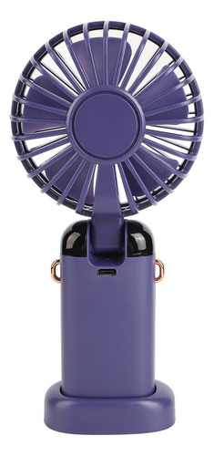 Ventilador Portátil De Mano Mini Abs Con Pantalla Digital Y