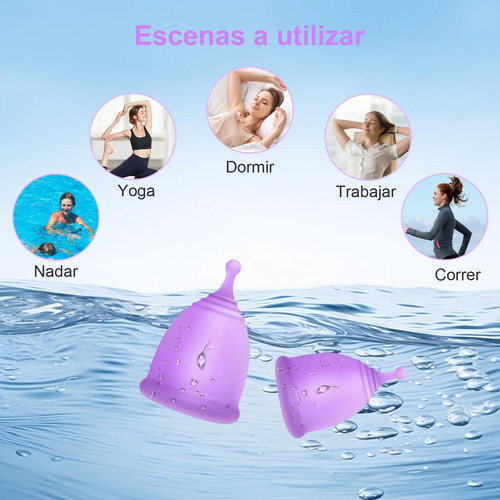 2 Piezas Juego De Vaso De Silicona Esterilizado,