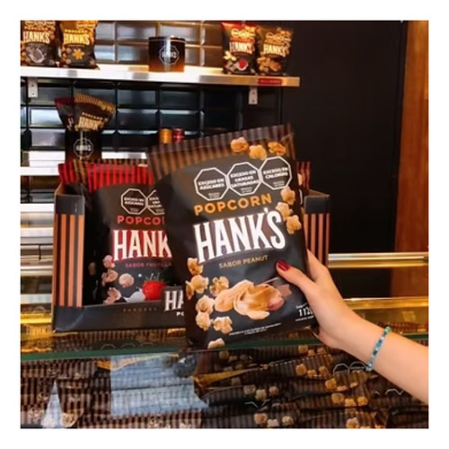 Popcorn Pochoclos Sabor Crema Y Cebolla Hanks 44 Gr. Pack X6