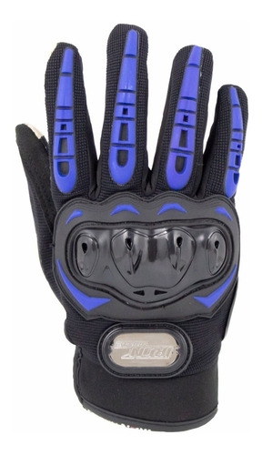 Guantes Para Motociclista Azules Touch 