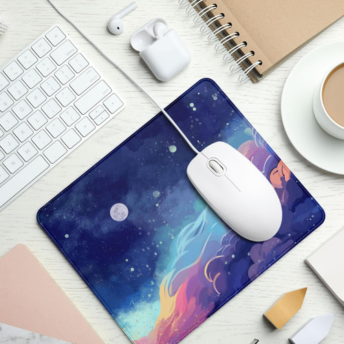 Razliubit Universe Mouse Pad, Tela Cuadrada Linda Mousepad P