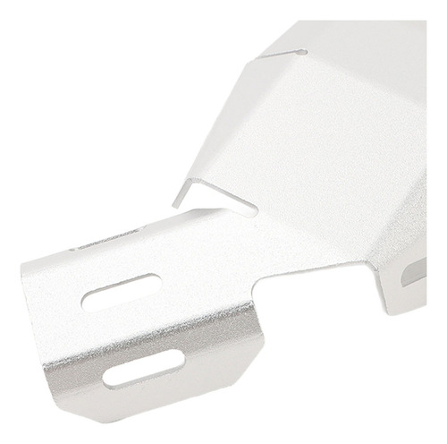 . Escudo Térmico De Escape De Motocicleta Aluminio Plateado