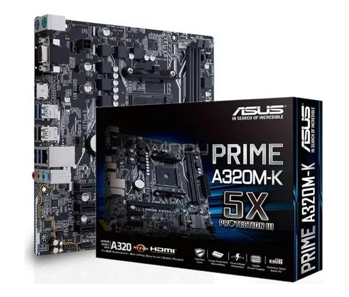 Tarjeta Madre Asus Prime A320m-k Ddr4 Am4 Uatx Ryzen