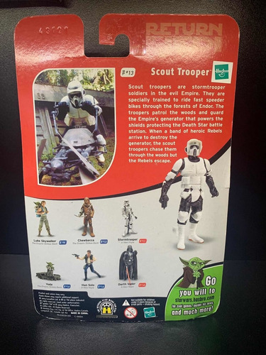 Star Wars Hasbro Otc 3.75 Rotj Scout Trooper Nuevo