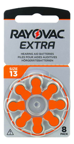 Pilas Audifono 13 Rayovac Extra Pr48 Pack X 24 Unidades Bp8