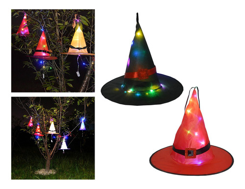 2 Piezas Led De Halloween Decoración Colgante Al Aire Libre