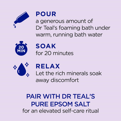 Dr Teal's Foaming Bath With Pure Epsom Salt, Soothe & Sleep