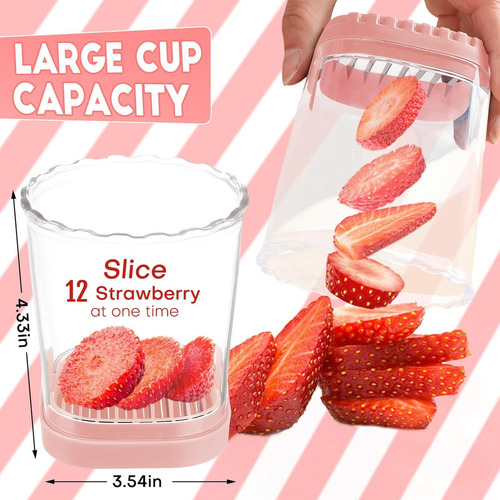 Taza Rebanadora De Frutas,cortadora Fresas, Cortador Plátano